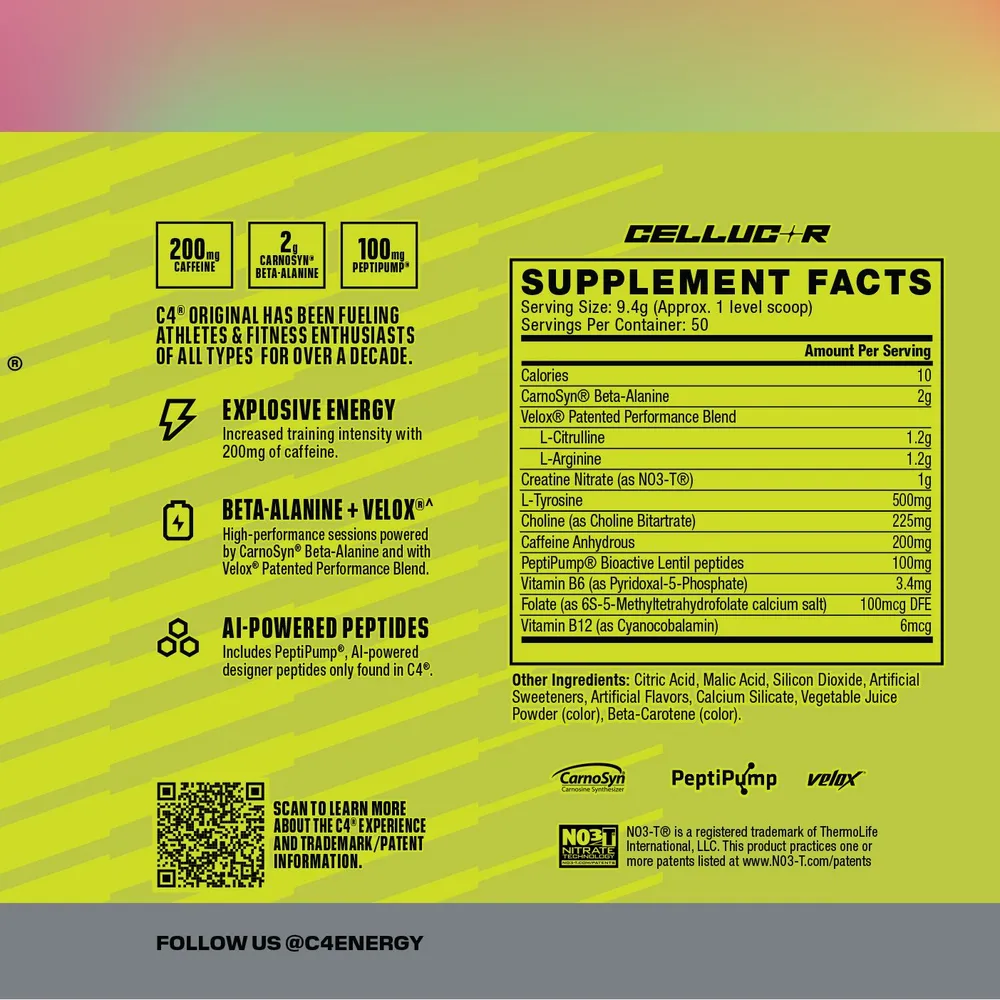 Cellucor Предтреник, C4 Original 470 гр