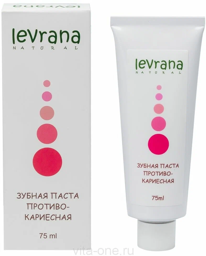 Levrana Зубная паста Противокариесная, 75 мл 