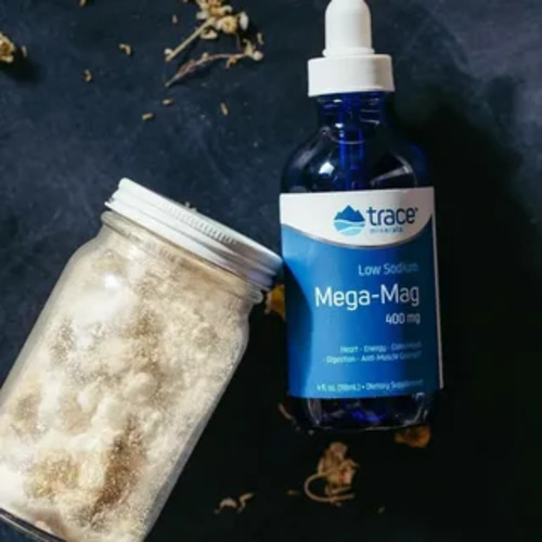 Trace Minerals , Mega-Mag с низким содержанием натрия, 400 мг, 118 мл (4 жидк. унции)