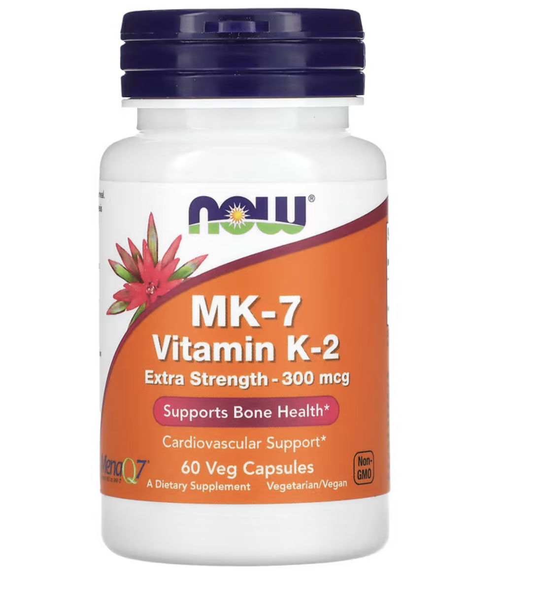 Now Foods Витамин K-2 МК-7, 300 мкг, 60 капсул 