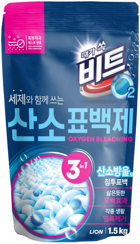 CJ LION, Кислородный Отбеливатель, Beat O2 Oxyzen Bleach 1,5 кг