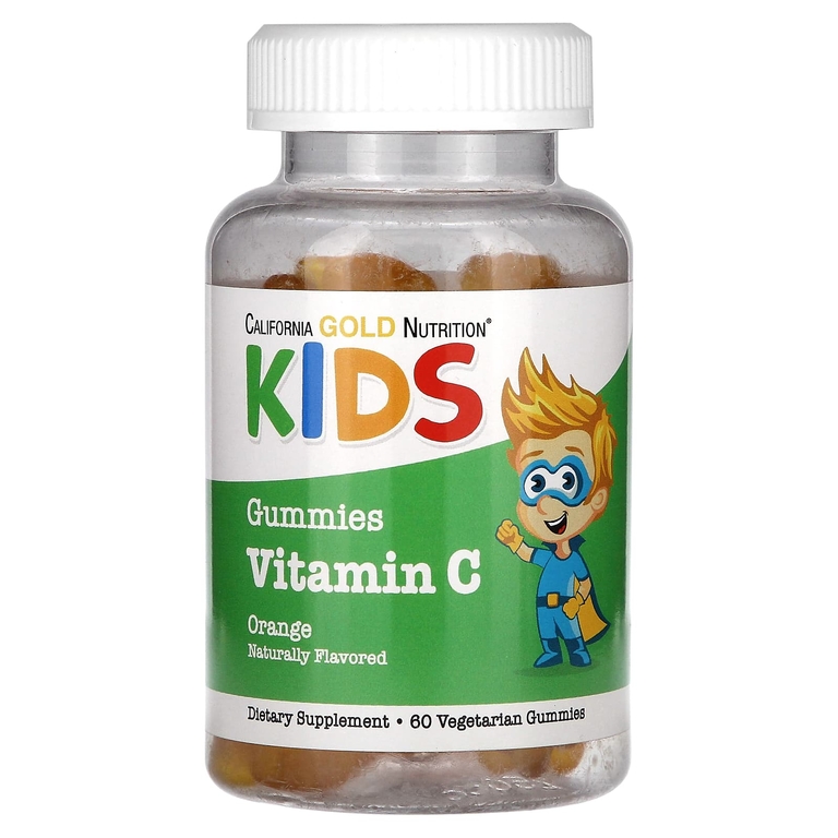 California Gold Nutrition витамин С для детей с апельсиновым вкусом, 60 жевательных таблеток