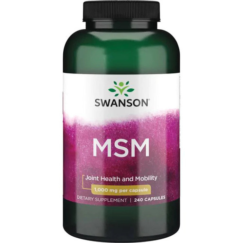 Swanson MSM, МСМ (Метилсульфонилметан) 1000 мг, 240 капсул