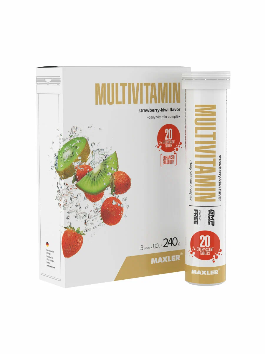 Maxler Мультивитамины Шипучие таблетки,20 шт
