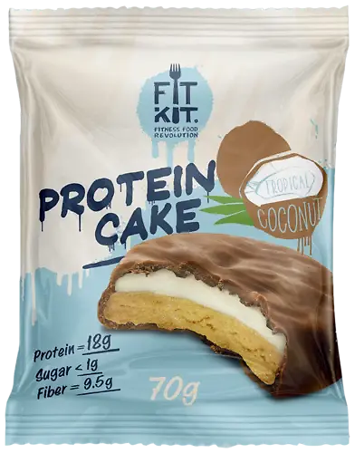 Fit Kit протеиновое печенье в белом шоколаде 70 гр