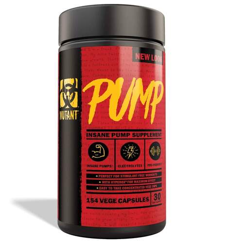 Mutant Nutrition Mutant Pump, Окись Азота, 154 caps. 