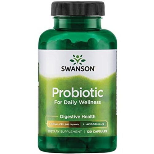 Swanson Пробиотик для здорового пищеварения 2 billion CFU 120 капсул