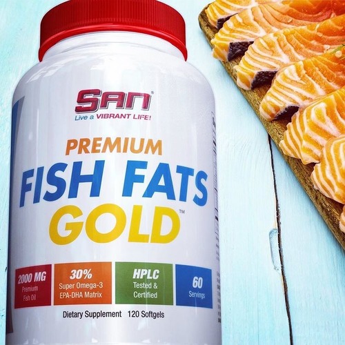 SAN Омега 3 Premium Fish Fats Gold 120 капсул