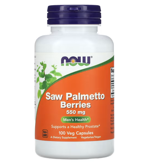 Now Foods Экстракт Пальмы Сереноа, Saw Palmetto 550 мг, 100 капсул