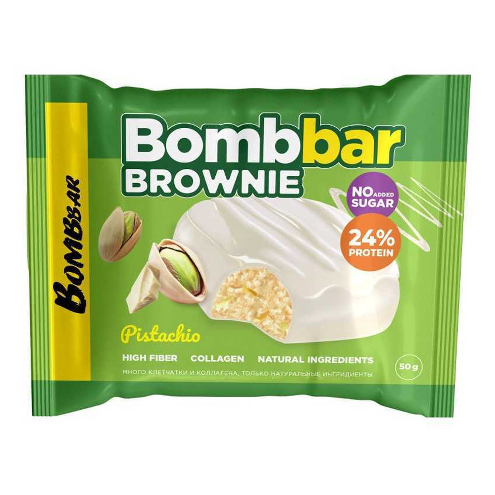 Bombbar Печенье глазированное Брауни, 50 гр