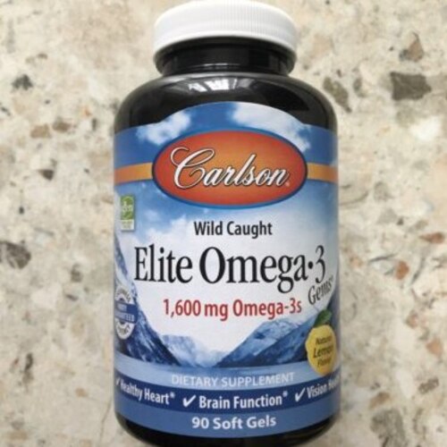 Carlson Labs Омега-3, Elite с лимонным вкусом 800 мг, 90 капсул