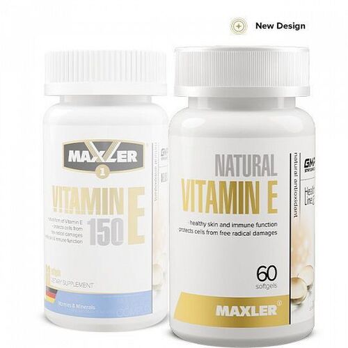 Maxler Витамин Е 150 мг, 60 капсул