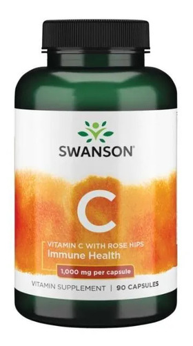 Swanson Витамин C + шиповник 1000 мг, 90 капсул 
