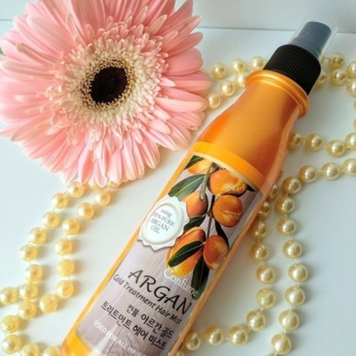 Welcos Confume Argan Gold treat Hair Mist, Спрей для волос увлаж с аргановым маслом и золотом 200 мл
