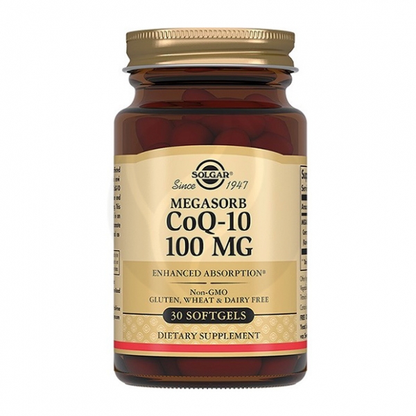 Solgar Коэнзим Q-10 100 мг, 30 мягких капсул