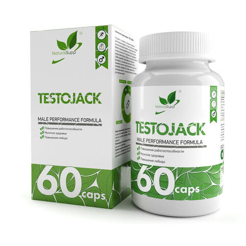 NaturalSupp TestoJack, Тестоджек, 60 капсул