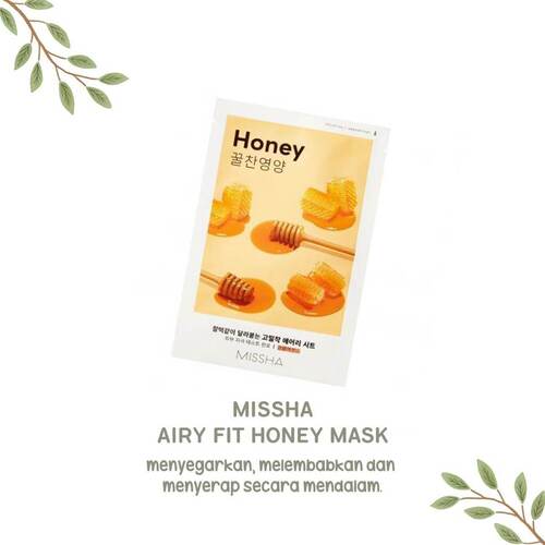Missha  Airy Fit Sheet Mask, Питательная тканевая маска с медом 19 гр