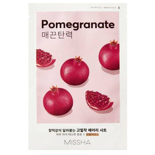 Missha  Airy Fit Sheet Mask, Тканевая маска с экстрактом граната 19 гр 
