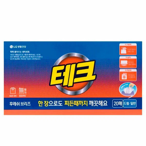 Tech LG, Средство для Стирки Белья в Листах, Laundry Sheet Fresh Breeze 20 шт