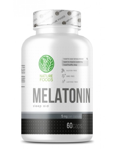 Nature Foods Мелатонин 5мг, 60 капсул