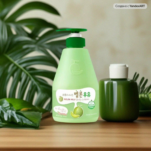 Welcos Kwailnara Melon Milk Body Lotion, Лосьон для тела с дынным молоком 560 мл