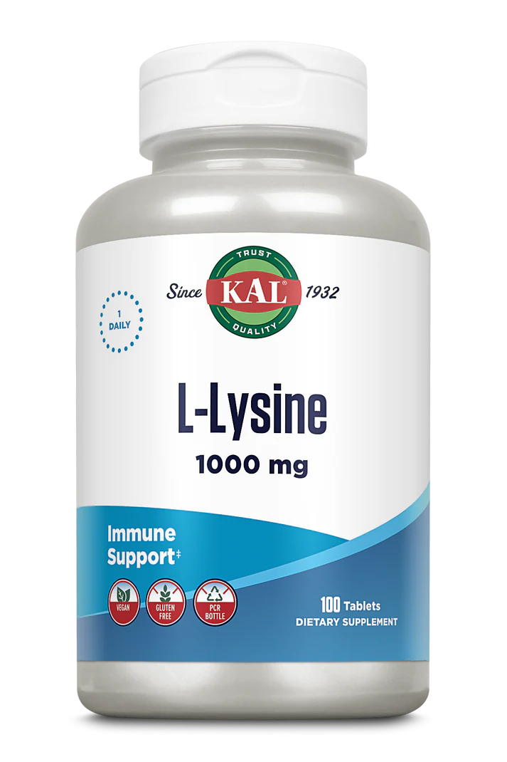 KAL, L-лизин, 1000 мг, 100 таблеток 
