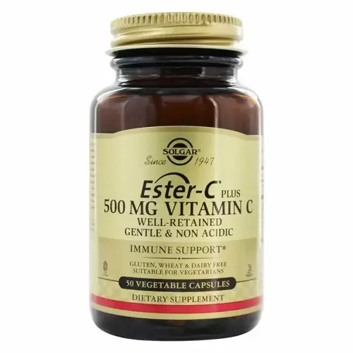 Solgar Витамин C, Ester C Plus Витамин C 500 мг 50 капсул