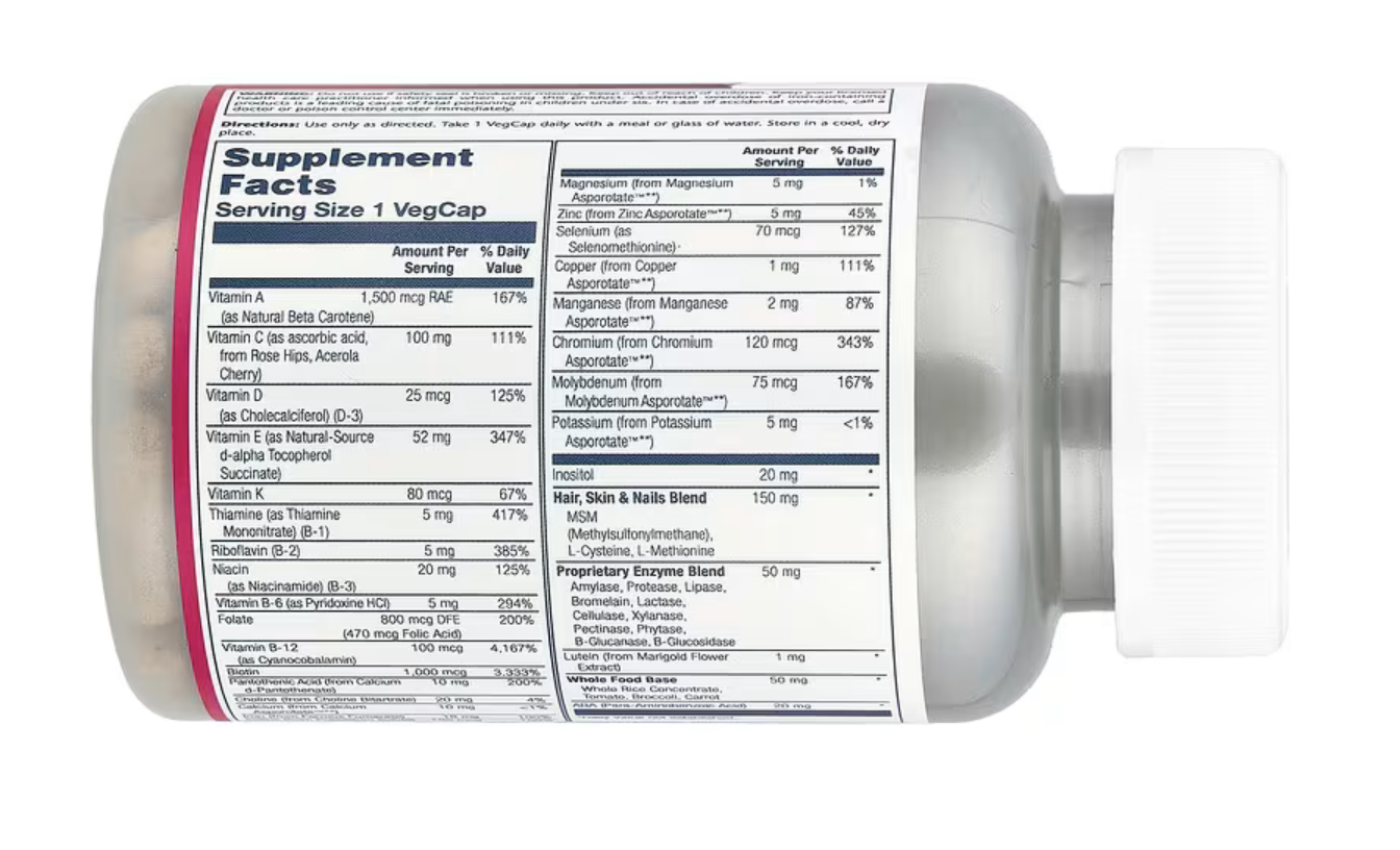 Solaray Мультивитамины для Женщин, Once Daily Woman, 90 вег. капсул