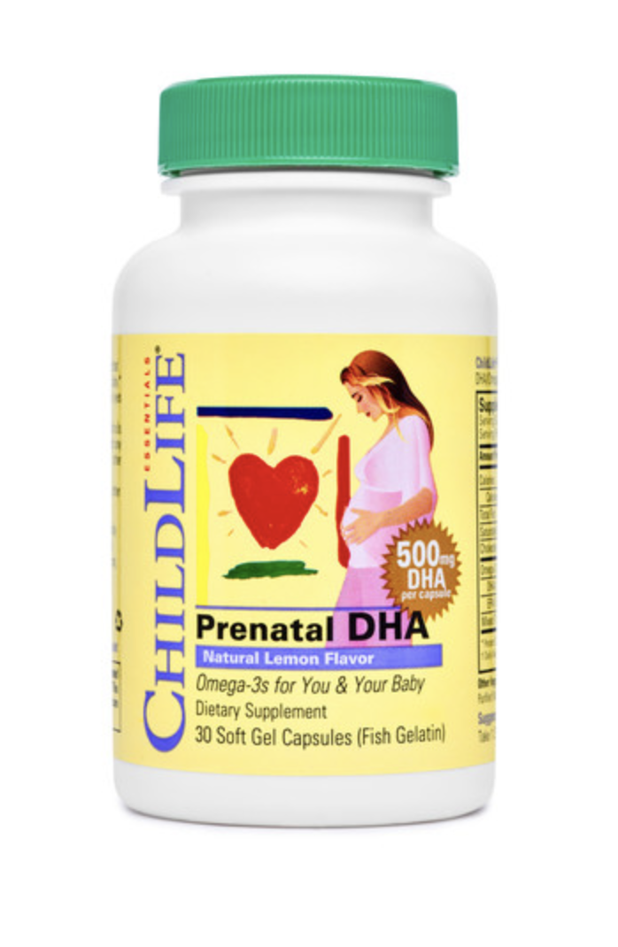 ChildLife Essentials Omega для Беременных, Prenatal DHA, 90 мягких капсул/лимон 