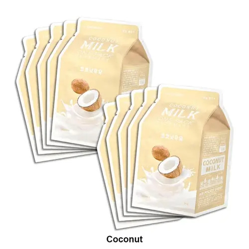 A`PIEU Тканевая смягчающая маска с экстрактом кокоса, Coconut Milk One-Pack 21 гр