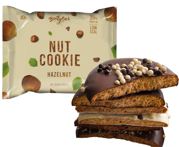 BootyBAR Протеиновое печенье глазированное, Nut Cookie 40 гр