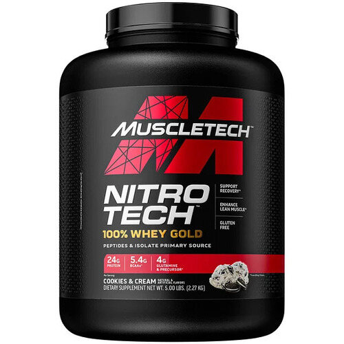 MuscleTech Протеин, Nitro Tech 100% Whey Gold 2270 гр