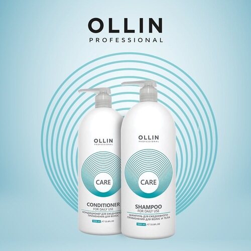 OLLIN Professional Care Шампунь для ежедневного применения для волос и тела, 1000 мл