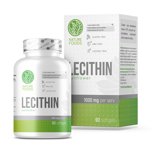 Nature Foods Lecithin, Лецитин 90 капсул
