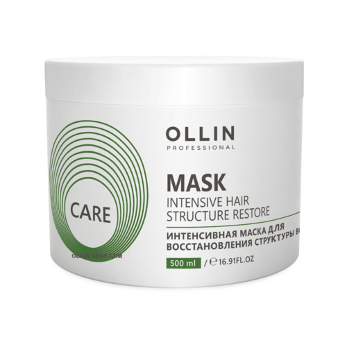 OLLIN Professional Care Интенсивная маска для восстановления структуры волос, 500 мл