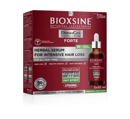 BIOBLAS Сыворотка-спрей против выпадения волос, Forte serum biocomplex B-11, 3 шт по 50 мл 
