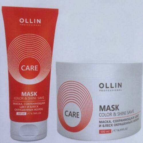 OLLIN Professional Care Маска сохраняющая цвет и блеск окрашеных волос, 200 мл