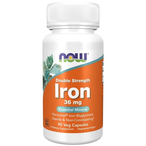 Now Foods Iron 36 Железо двойная сила 36 мг 90 капсул