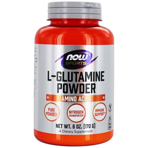 Now Foods L-Glutamine, L-глютамин Powder 5000 mg, 170 гр