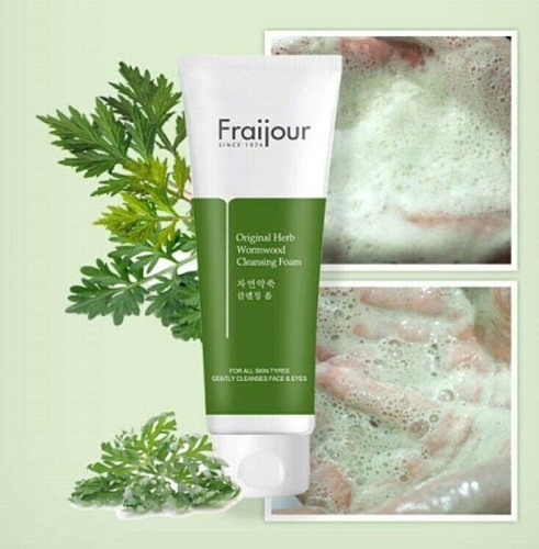 Fraijour, Пенка для умывания растительные экстракты, Original Herb Wormwood Cleansing Foam, 150 мл