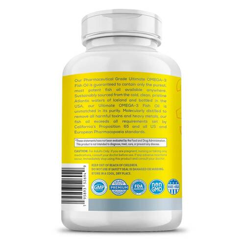 Proper Vit Omega 3, Омега-3 2500 мг тройная прочность, ЭПК 900 мг, ДКГ 600 мг, 90 капсул  