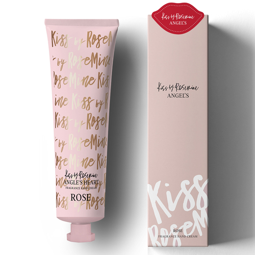 Kiss by Rosemine, Крем для рук, Fragrance Hand Cream, Angel's Rose, 60 мл