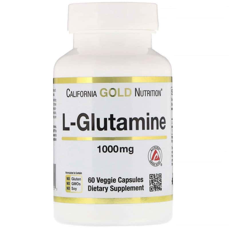 California Gold Nutrition L-Глютамин 1000 мг, 60 капсул