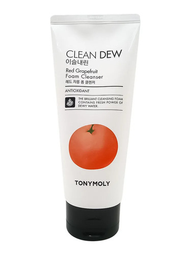 Tony Moly Clean Dew Red Grapefruit Foam Cleanser, Пенка для умывания с экстрактом грейфрута 180 мл