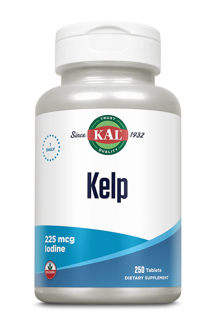 KAL, Kelp, Келп, Ламинария Источник Йода, 250 таблеток 