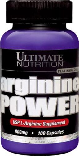 Ultimate Nutrition Arginine Power 800 mg, Л Аргинин  100 капсул	