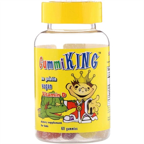 Gummi King, Витамин D для детей, 60 жевательных мармеладок