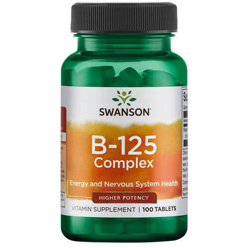 Swanson Vitamin B-125 complex, 100 таблеток