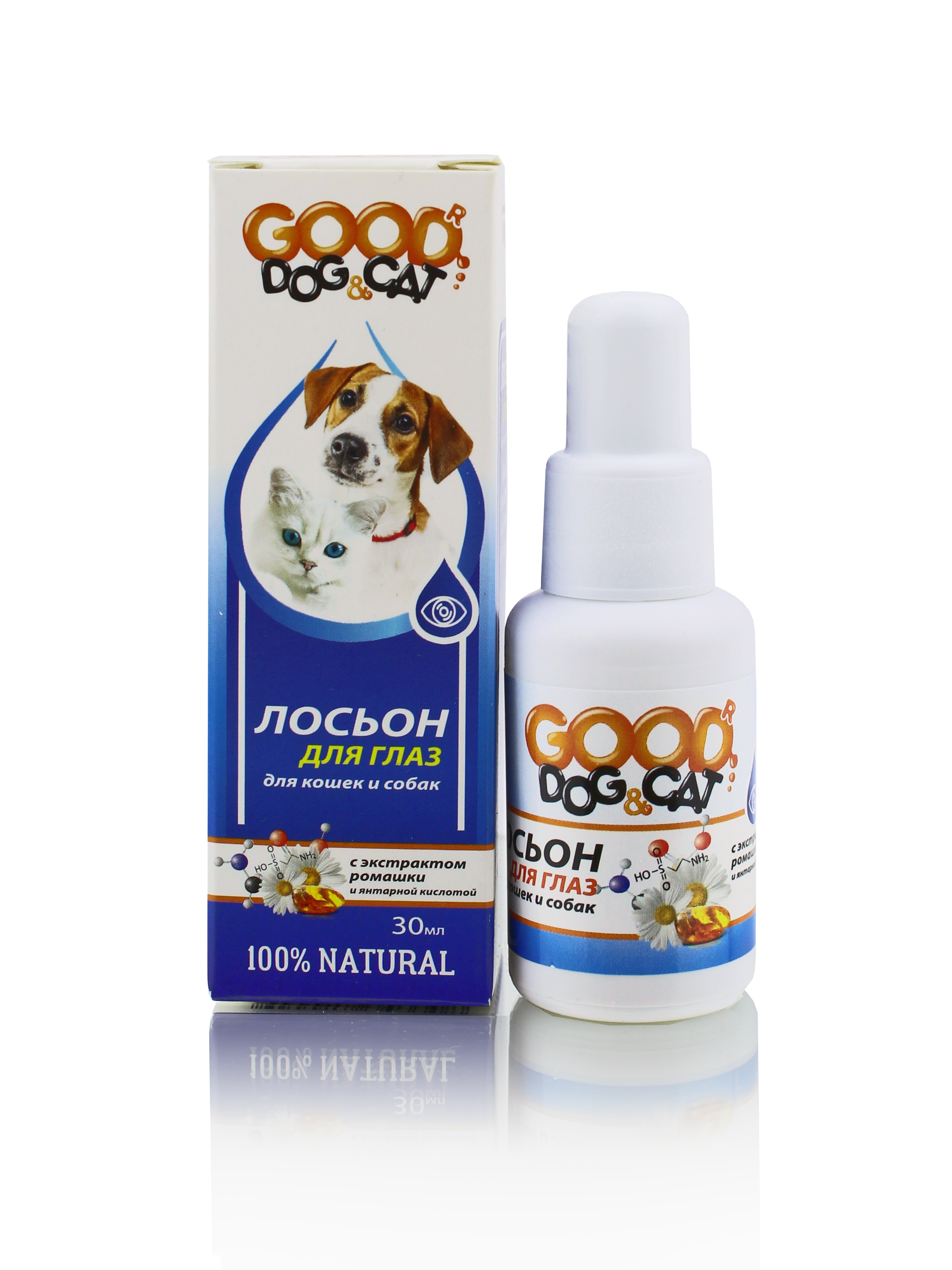 Good Dog&Cat, Лосьон для Глаз для Кошек и Собак, 30 мл 