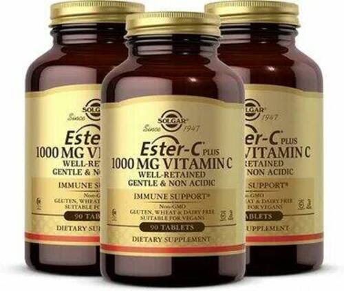 Solgar Витамин C, Ester C Plus Витамин C 1000 мг 50 капсул